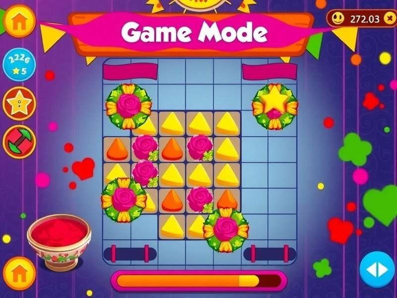 Holi Colorful Fiesta Game Screenshot